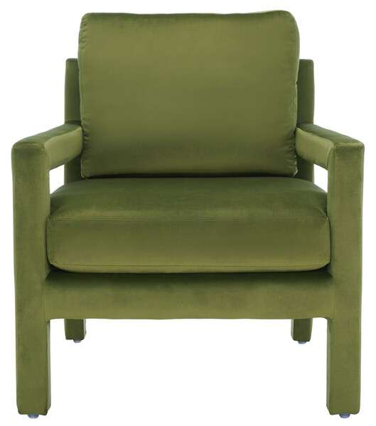 Safavieh Kye Accent Chair - Olive Green | Accent Chairs | Modishstore - 2