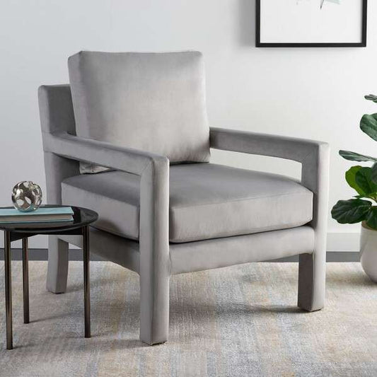 Safavieh Kye Accent Chair - Gray | Accent Chairs | Modishstore