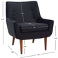 Safavieh Amina Accent Chair - Black | Accent Chairs | Modishstore - 2