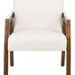 Safavieh Olyvar Arm Chair - White | Accent Chairs | Modishstore - 2