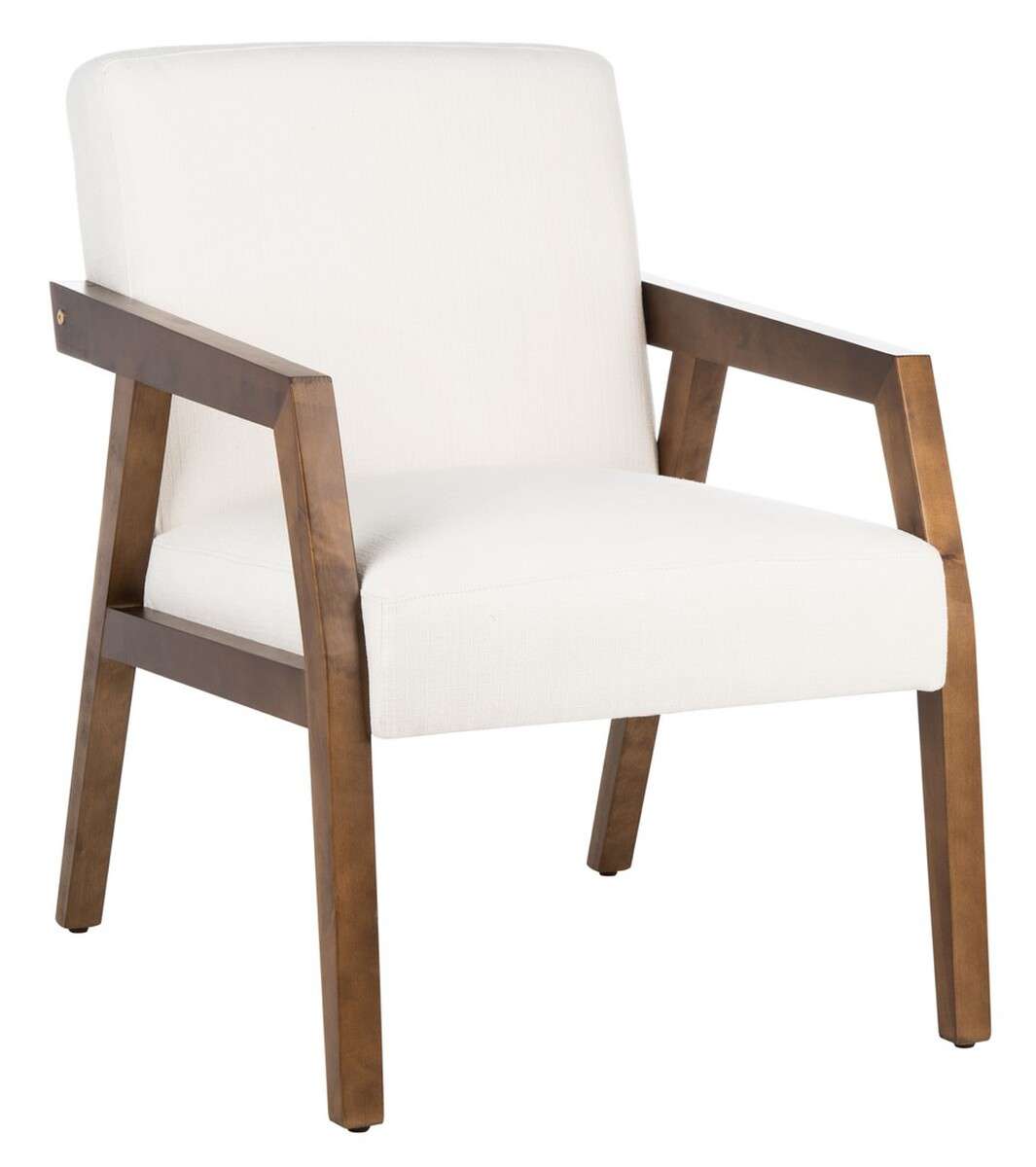 Safavieh Olyvar Arm Chair - White | Accent Chairs | Modishstore - 3