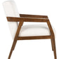 Safavieh Olyvar Arm Chair - White | Accent Chairs | Modishstore - 4