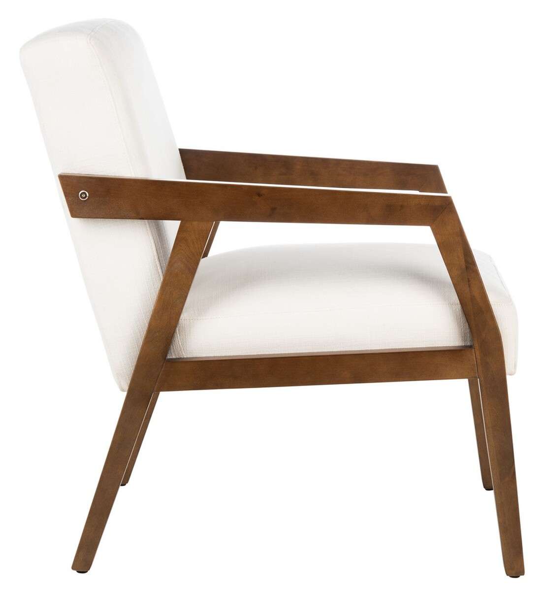 Safavieh Olyvar Arm Chair - White | Accent Chairs | Modishstore - 4
