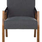 Safavieh Olyvar Arm Chair - Dark Gray | Accent Chairs | Modishstore - 2