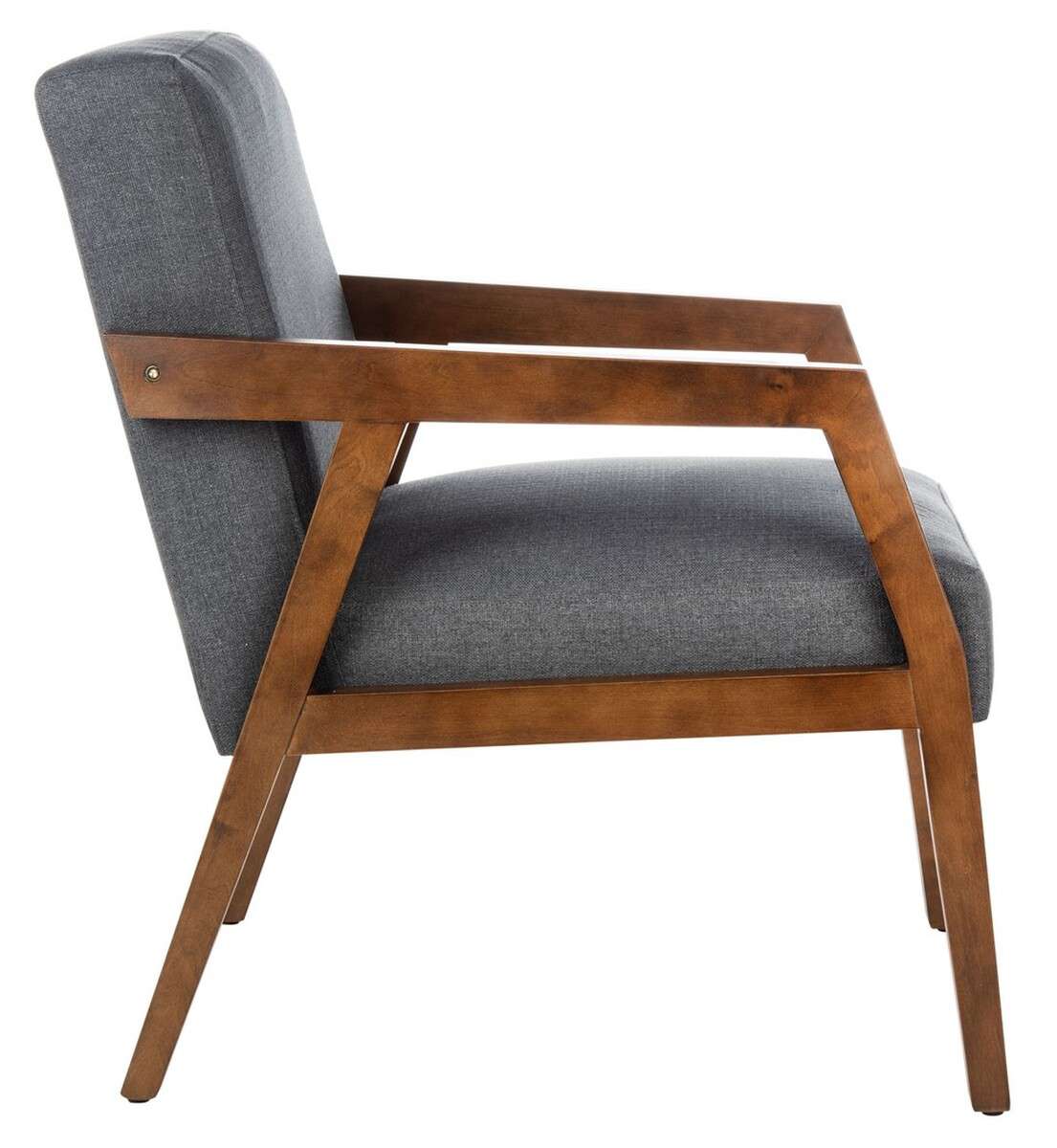 Safavieh Olyvar Arm Chair - Dark Gray | Accent Chairs | Modishstore - 4