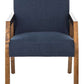 Safavieh Olyvar Arm Chair - Navy | Accent Chairs | Modishstore - 2