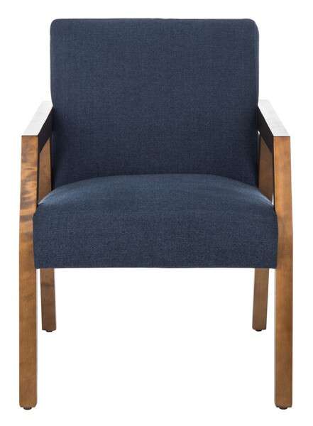 Safavieh Olyvar Arm Chair - Navy | Accent Chairs | Modishstore - 2