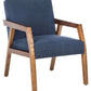 Safavieh Olyvar Arm Chair - Navy | Accent Chairs | Modishstore - 3