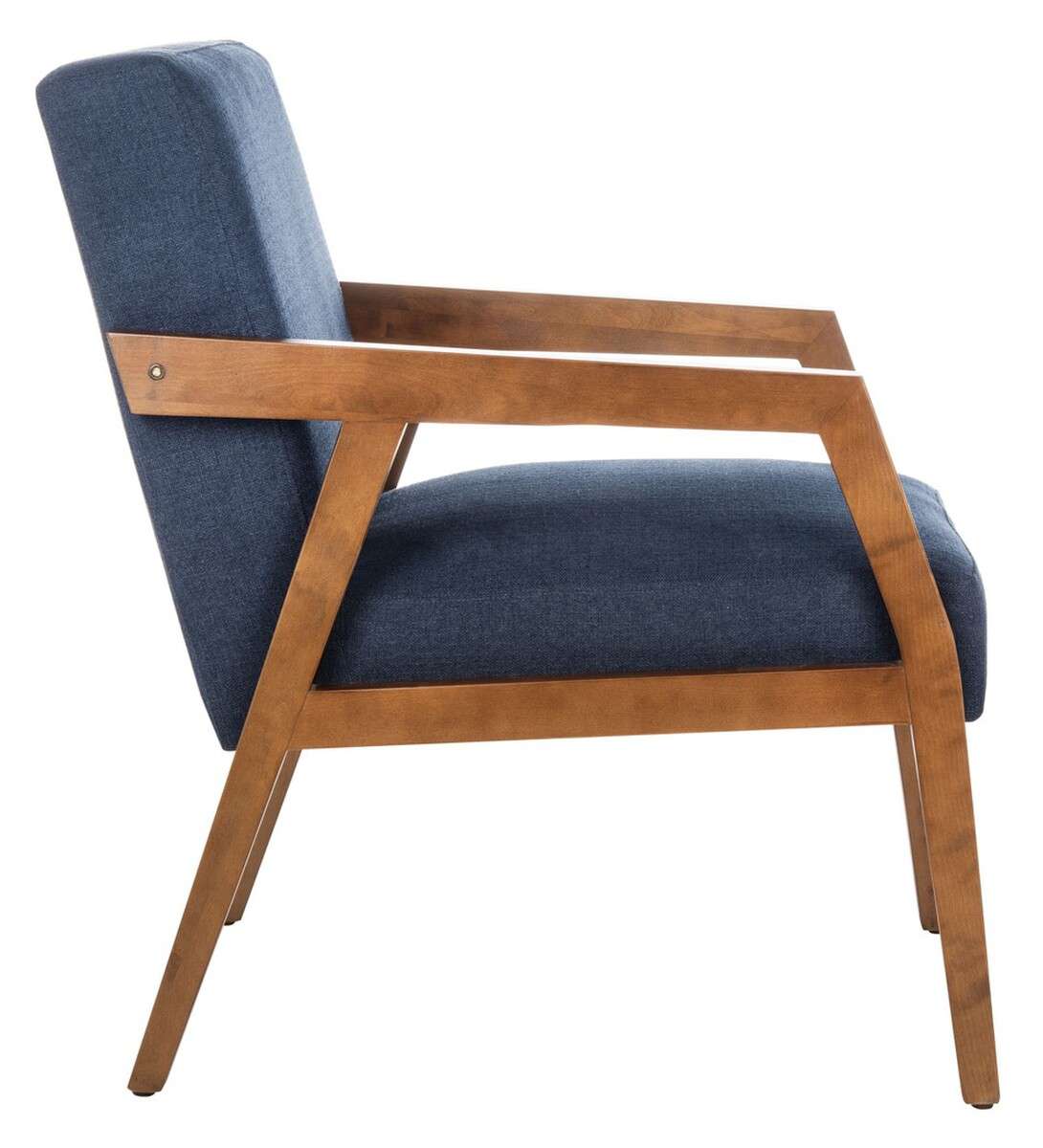 Safavieh Olyvar Arm Chair - Navy | Accent Chairs | Modishstore - 4