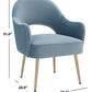 Safavieh Dublyn Accent Chair - Light Blue | Accent Chairs | Modishstore - 3