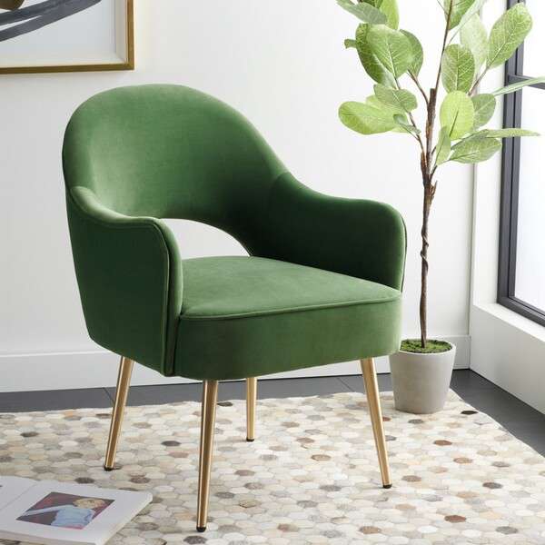 Safavieh Dublyn Accent Chair - Green | Accent Chairs | Modishstore