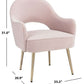 Safavieh Dublyn Accent Chair - Light Pink | Accent Chairs | Modishstore - 4
