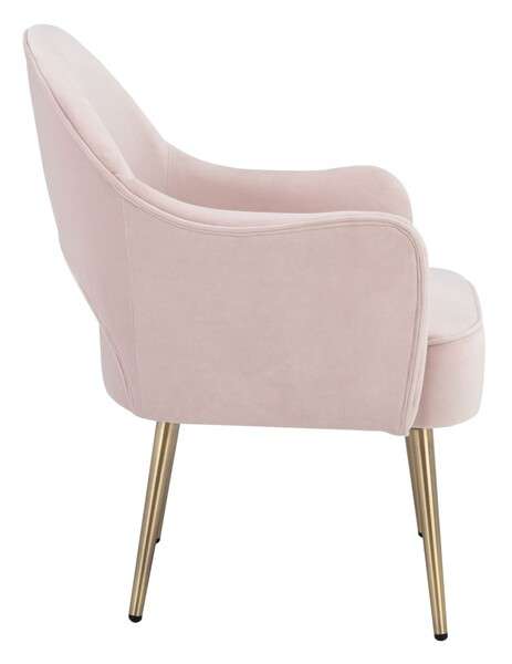 Safavieh Dublyn Accent Chair - Light Pink | Accent Chairs | Modishstore - 3
