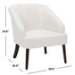 Safavieh Quenton Accent Chair - White | Accent Chairs | Modishstore - 4