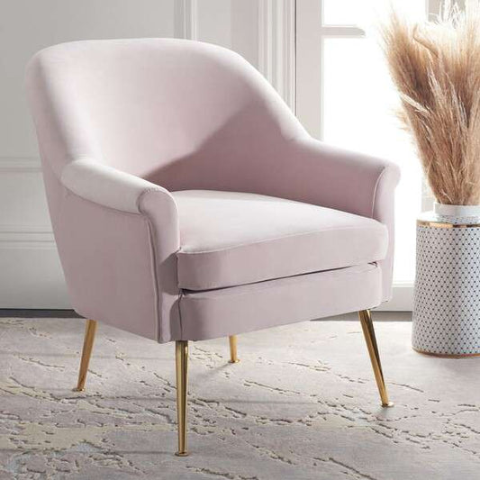 Safavieh Rodrik Accent Chair - Light Pink | Accent Chairs | Modishstore