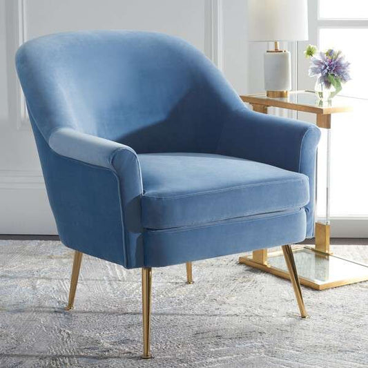 Safavieh Rodrik Accent Chair - Light Blue | Accent Chairs | Modishstore