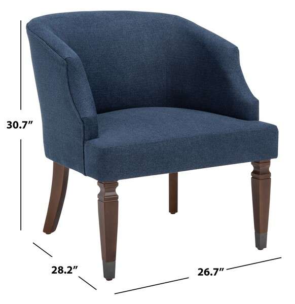 Safavieh Ibuki Accent Chair - Navy | Accent Chairs | Modishstore - 4