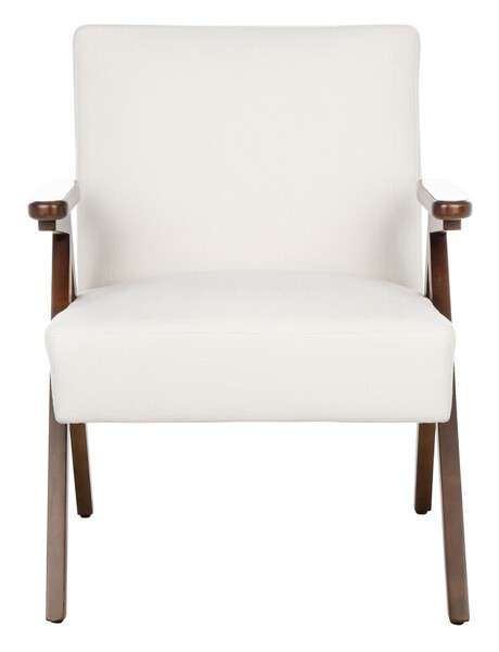 Safavieh Emyr Arm Chair - White | Accent Chairs | Modishstore - 2