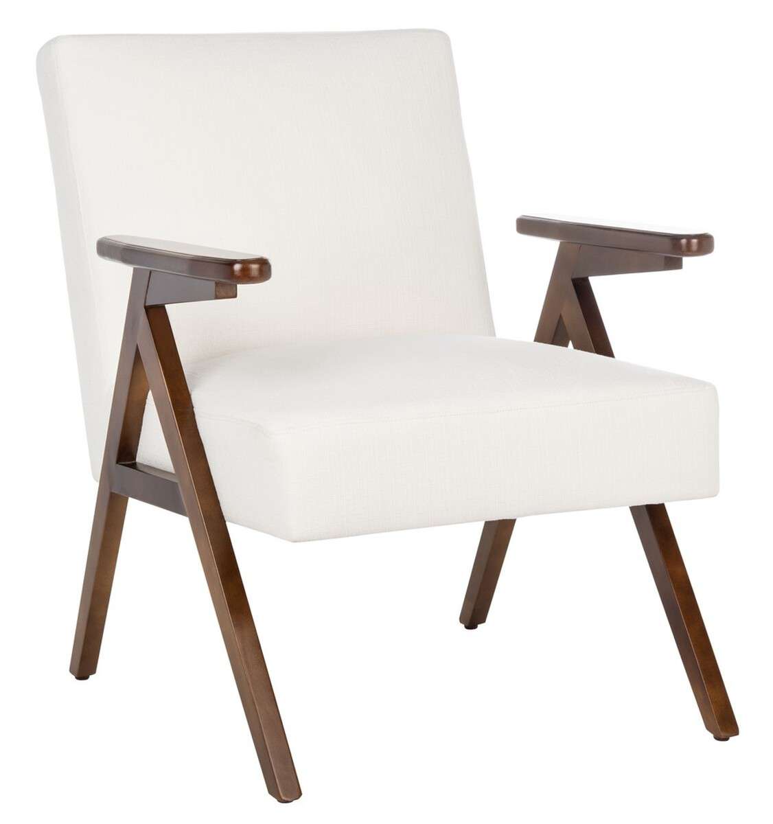Safavieh Emyr Arm Chair - White | Accent Chairs | Modishstore - 3
