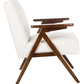 Safavieh Emyr Arm Chair - White | Accent Chairs | Modishstore - 4
