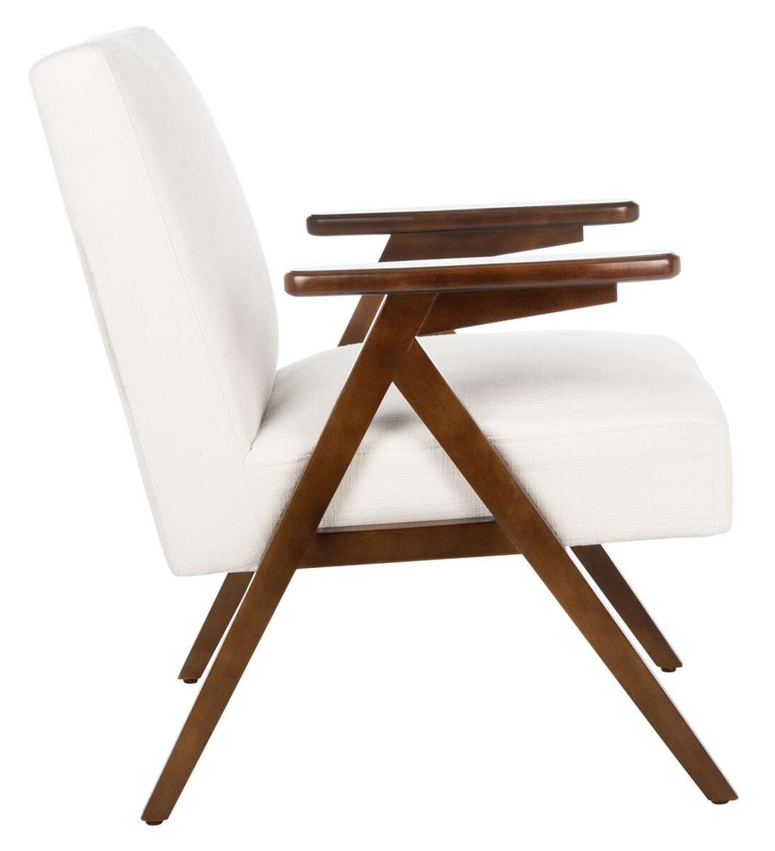 Safavieh Emyr Arm Chair - White | Accent Chairs | Modishstore - 4
