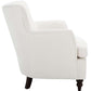 Safavieh Levin Accent Chair - White | Accent Chairs | Modishstore - 4