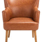 Safavieh Delfino Accent Chair - Cognac | Accent Chairs | Modishstore - 2