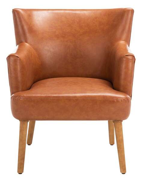 Safavieh Delfino Accent Chair - Cognac | Accent Chairs | Modishstore - 2