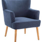 Safavieh Delfino Accent Chair - Navy | Accent Chairs | Modishstore - 3