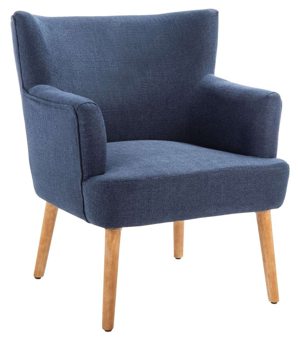 Safavieh Delfino Accent Chair - Navy | Accent Chairs | Modishstore - 3