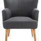 Safavieh Delfino Accent Chair - Dark Gray | Accent Chairs | Modishstore - 2