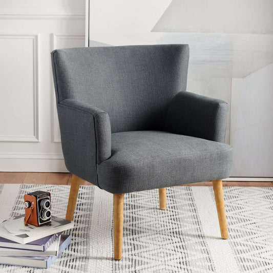 Safavieh Delfino Accent Chair - Dark Gray | Accent Chairs | Modishstore