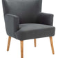 Safavieh Delfino Accent Chair - Dark Gray | Accent Chairs | Modishstore - 3
