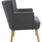 Safavieh Delfino Accent Chair - Dark Gray | Accent Chairs | Modishstore - 4