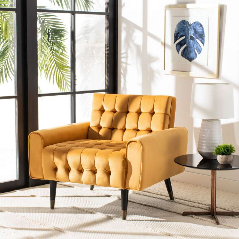 Safavieh Amaris Tufted Accent Chair | Accent Chairs | Modishstore - 6