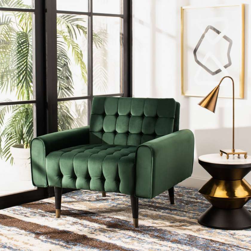 Safavieh Amaris Tufted Accent Chair | Accent Chairs | Modishstore - 13