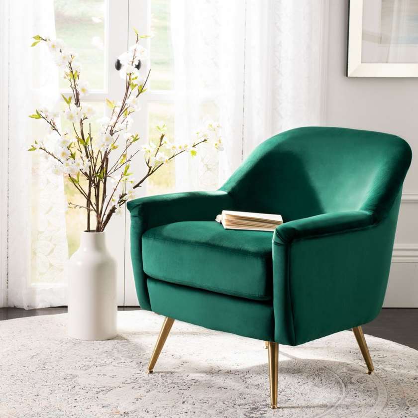 Safavieh Brienne Mid Century Arm Chair | Accent Chairs | Modishstore - 5