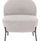 Safavieh Brax Petite Slipper Chair - Light Gray | Accent Chairs | Modishstore - 2