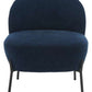 Safavieh Brax Petite Slipper Chair - Navy | Accent Chairs | Modishstore - 2