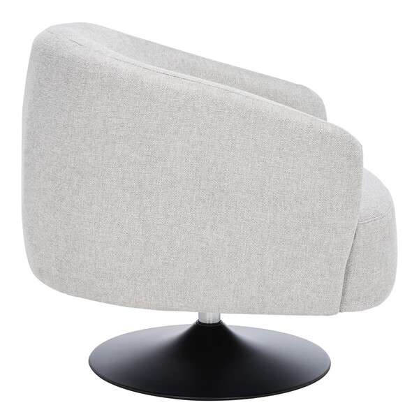 Safavieh Ezro Upholstered Accent Chair - Light Gray | Accent Chairs | Modishstore - 3