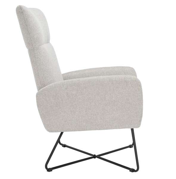 Safavieh Coleman Arm Chair - Light Gray | Armchairs | Modishstore - 2