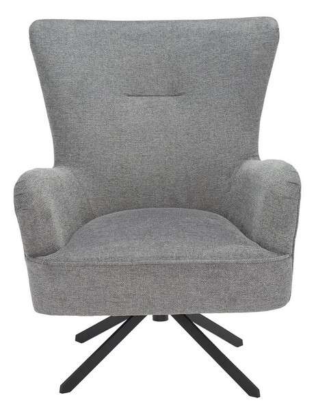Safavieh Geonna Upholstered Arm Chair - Medium Gray | Armchairs | Modishstore