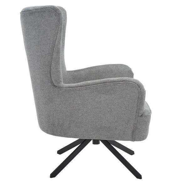 Safavieh Geonna Upholstered Arm Chair - Medium Gray | Armchairs | Modishstore - 2