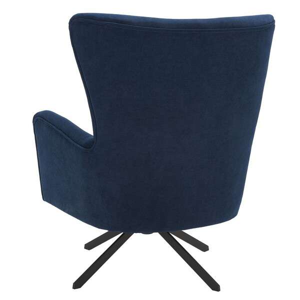 Safavieh Geonna Upholstered Arm Chair - Navy | Armchairs | Modishstore - 2