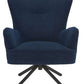 Safavieh Geonna Upholstered Arm Chair - Navy | Armchairs | Modishstore