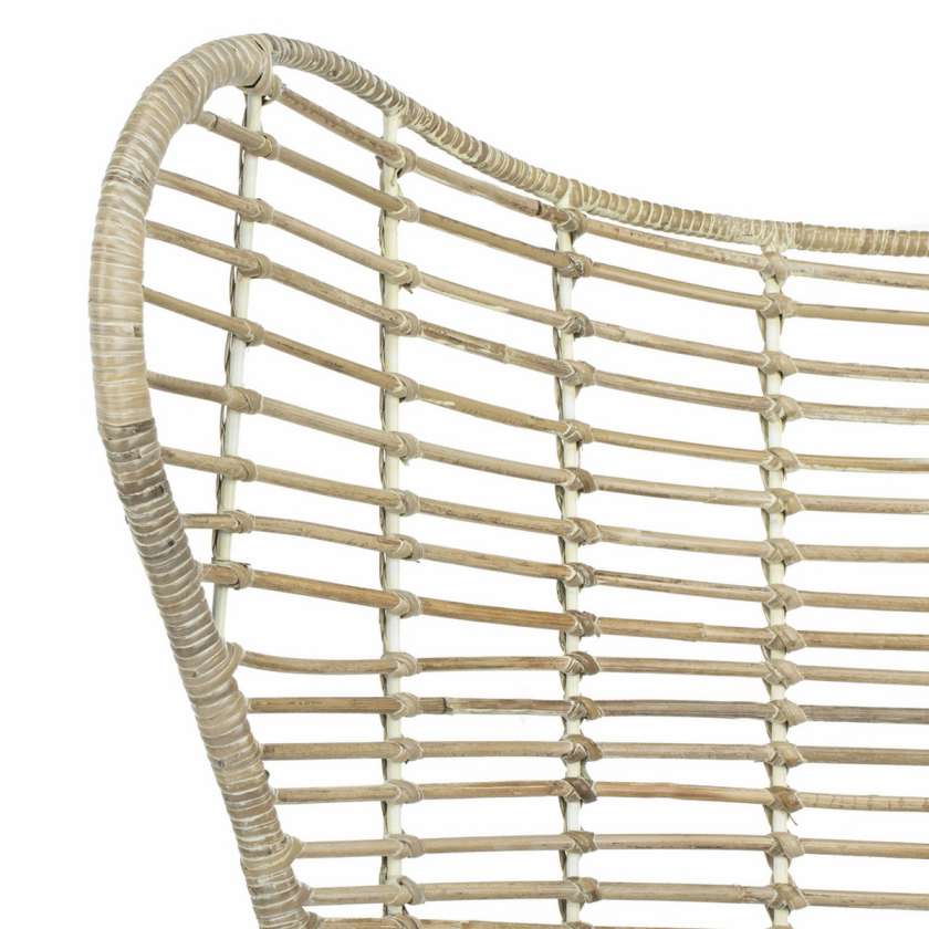 Safavieh Malia Rattan Wingback Armchair | Accent Chairs | Modishstore - 4