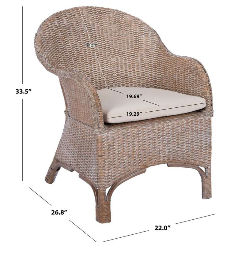 Safavieh Antonia Accent Chair W/Cushion | Accent Chairs |  Modishstore  - 4