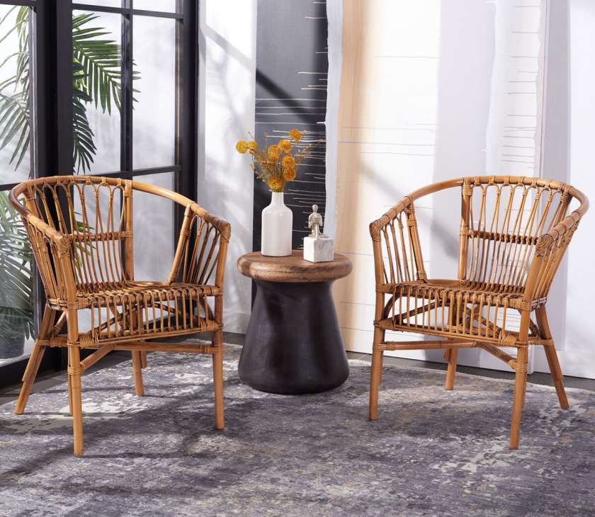 Safavieh Adriana Rattan Accent Chair | Accent Chairs | Modishstore - 10