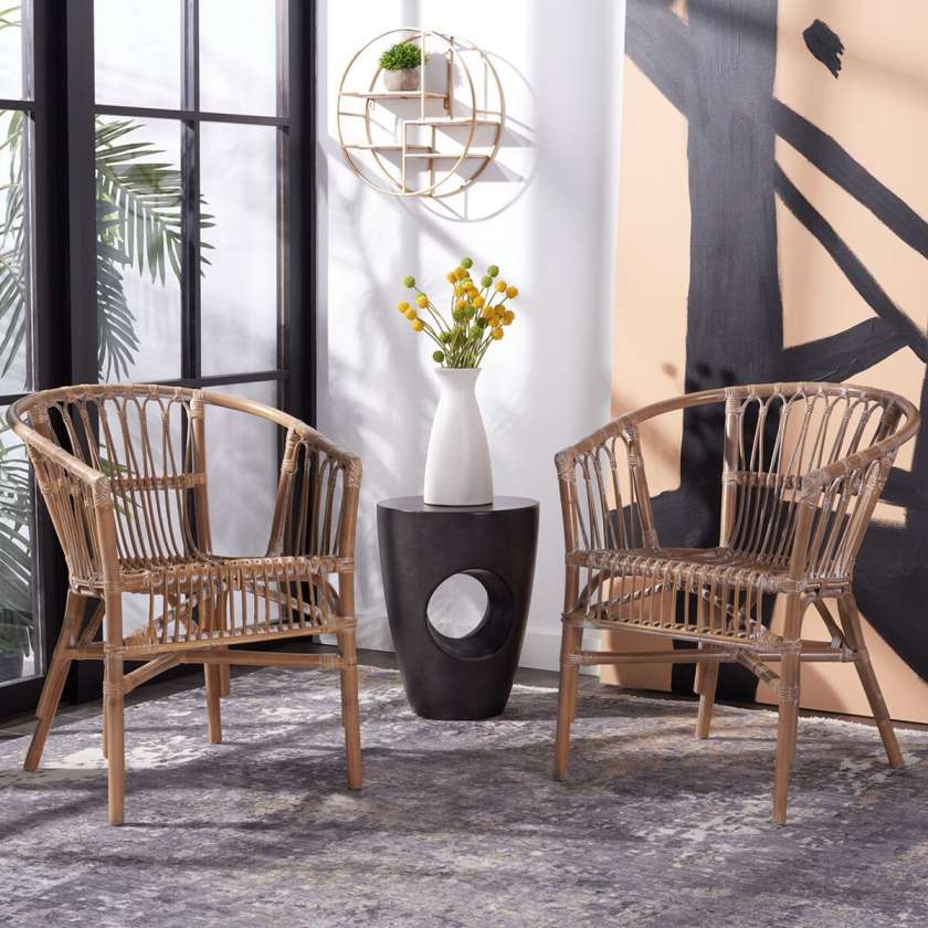 Safavieh Adriana Rattan Accent Chair | Accent Chairs | Modishstore - 14