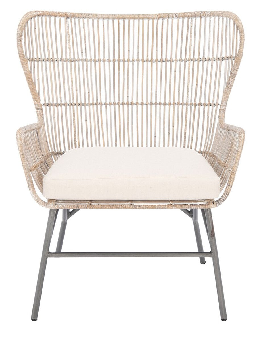 Safavieh Lenu Rattan Accent Chair W/ Cushion | Accent Chairs | Modishstore - 1